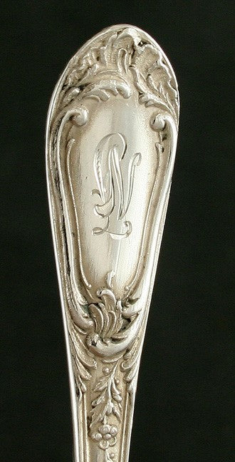 16 Vintage German Silver Floral Pastry Fish Dessert Forks 5 3/4"