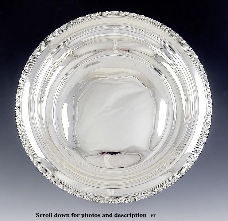 1907-1947 Tiffany & Co Large Sterling Silver Centerpiece Bowl