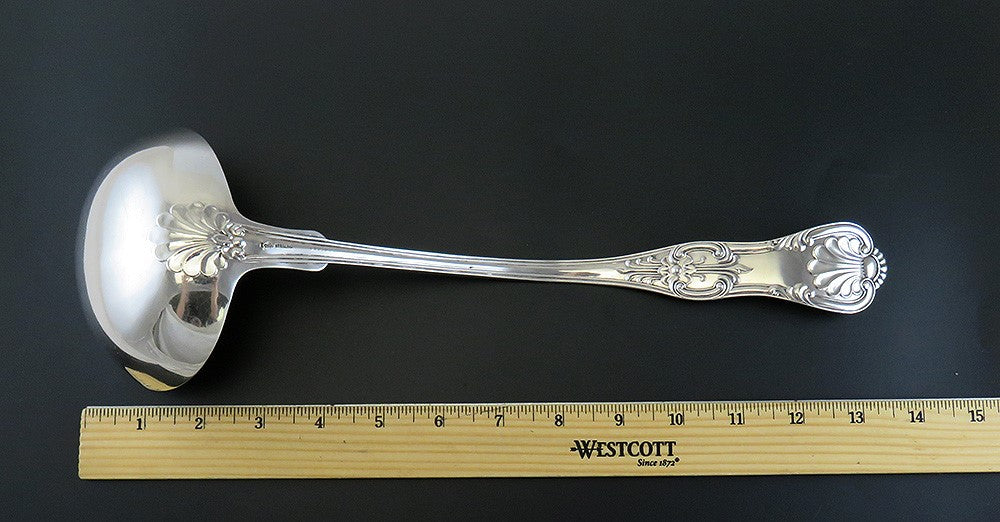George Wolf Louisville Kentucky Southern Sterling Silver Old King Soup Ladle