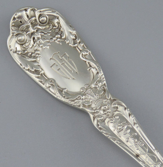 Fine Gorham Sterling Silver Florentine Large Serving Spoon
