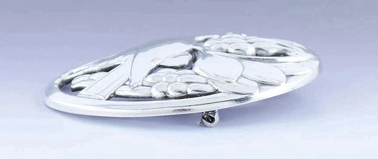 Charming Georg Jensen Sterling Silver Bird Pin / Brooch 53