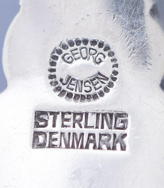 Great Georg Jensen Sterling Silver Acorn Serving Spork / Fork / Spoon 8"