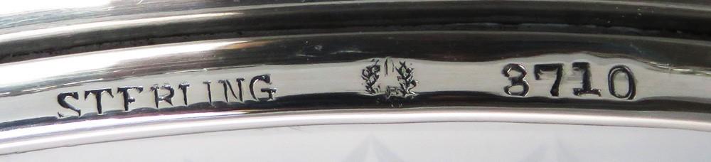 Vintage Watson Sterling Silver & Beautiful Cut Glass Plate