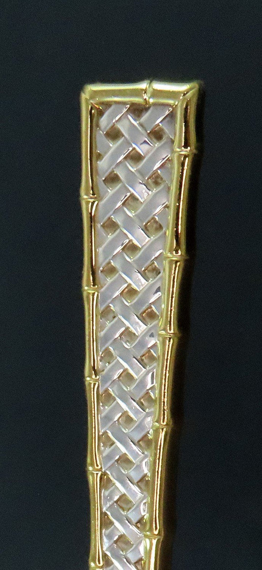 Rare Set 9 Int'l Golden Tradewinds Sterling Silver Gilt Handle Steak Knives