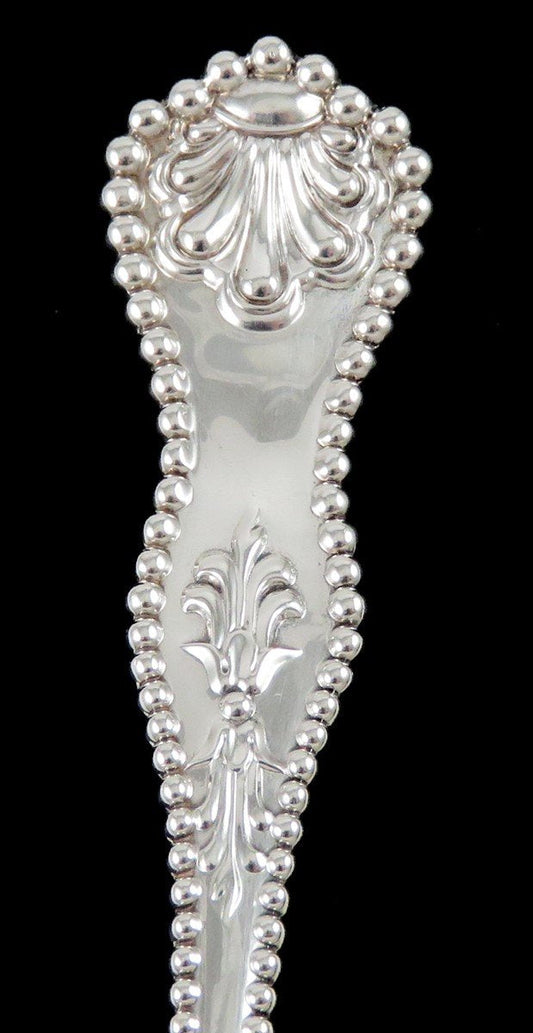 Antique Sterling Silver Dominick Haff Charles II Gold Bowl Serving Spoon 8 7/8"