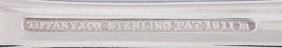 Large Tiffany & Co Flemish Sterling Silver Serving Spoon Gold Wash 9 1/8"