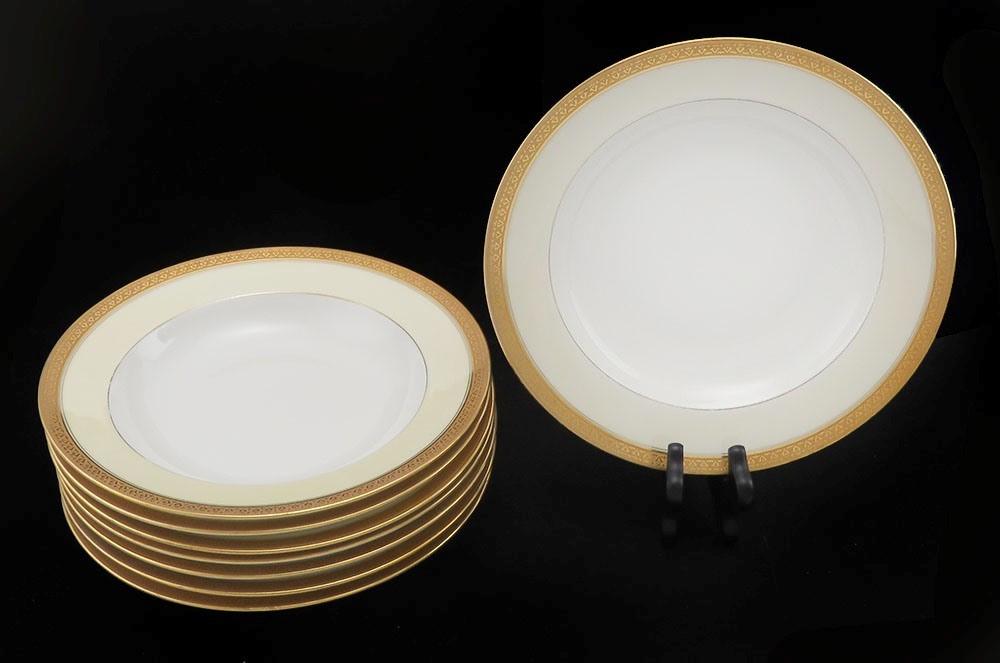 8 Antique Tressemanes Vogt Limoges France Porcelain Fine China Soup/Cereal Bowls
