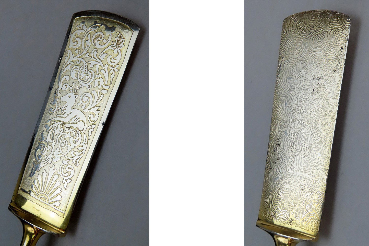 Beautiful Set 4 Silver Handled Servers Turn of the Century w/ Original Box