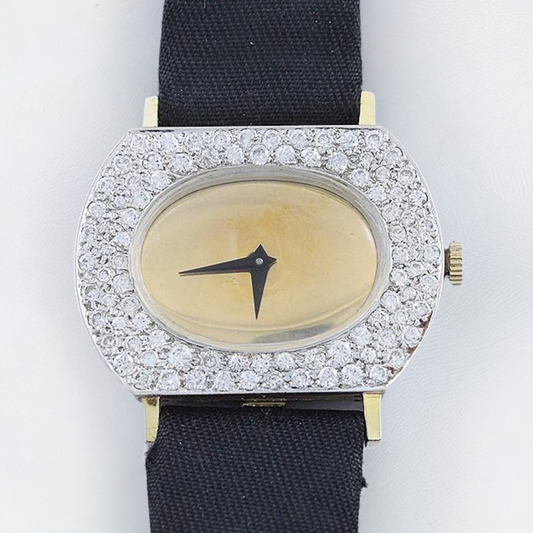 Fabulous Women's 14k Gold & ~1.75ct Diamond Angelus / Ebel Wristwatch