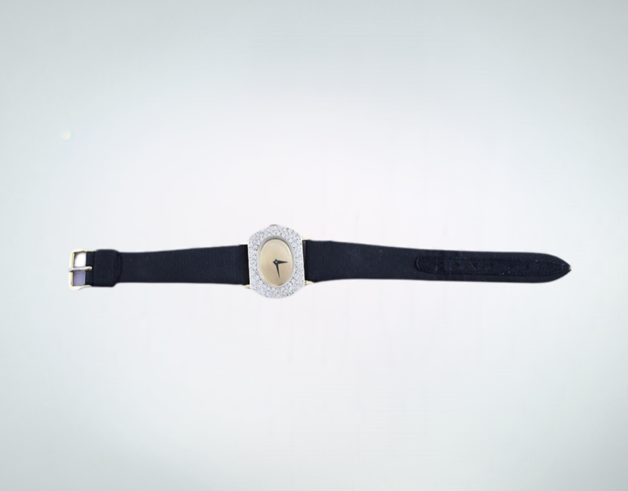 Fabulous Women's 14k Gold & ~1.75ct Diamond Angelus / Ebel Wristwatch