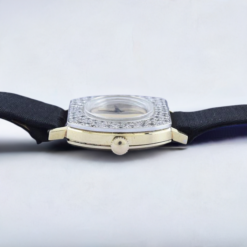 Fabulous Women's 14k Gold & ~1.75ct Diamond Angelus / Ebel Wristwatch