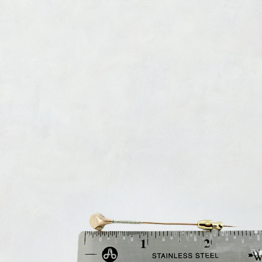 Realistic 14K Rose Gold Golf Club Driver Stick Pin Vintage