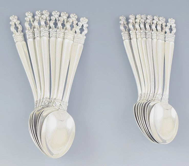 Gorham Sterling Silver Hispana-Sovereign 42pc Flatware Set Service for 8