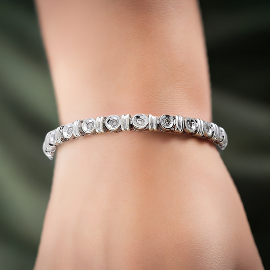 Beautiful 14k White Gold & 1ct Diamond Tennis Bracelet