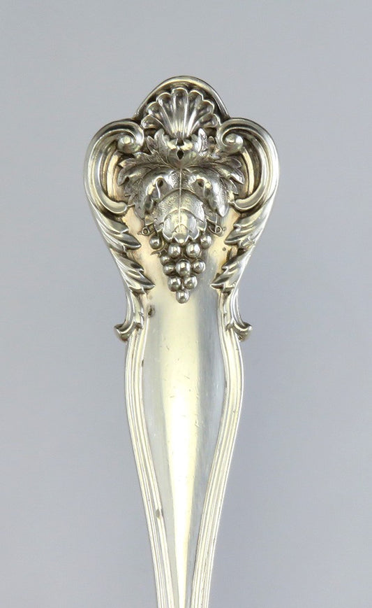 7 Large Heavy Sterling Silver Durgin New Vintage Fish Forks 7 1/8" NO MONO