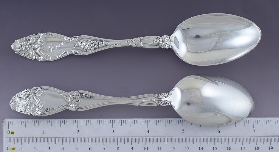 3 International Cloeta 1905 Sterling Silver Place or Dessert Spoons