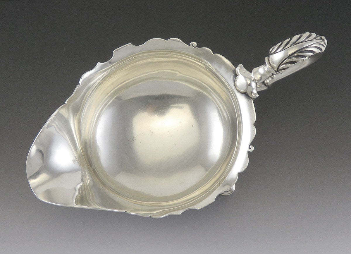 Antique 1899 Victorian English Sterling Silver Sauce or Gravy Boat NO MONO