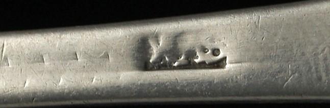 Antique 1797 Continental European Silver Place Spoon