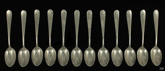 12 Gorham Dolly Madison 1929 Sterling Silver Demitasse Spoons 4 1/4"