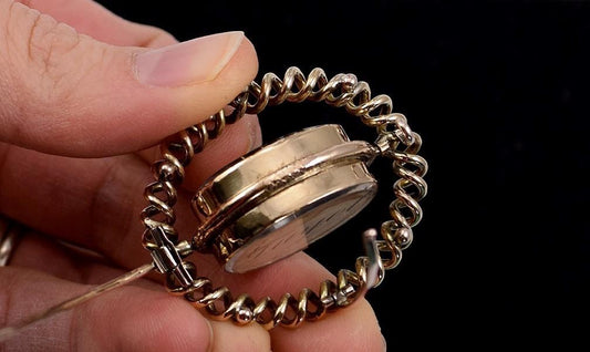 Rare Victorian Swivel Reversible Memorial Goldfilled Pin w/ Names: Gray, Guyot