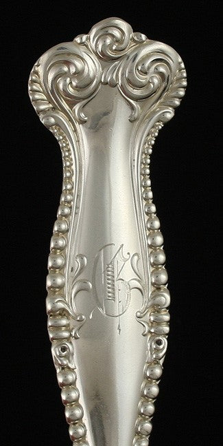 Fine Towle Canterbury Gold Wash Sterling Silver Berry Salad Serving Spoon