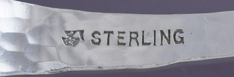 Fab Set 7 International Sterling Silver Salad Forks Van Dyke Hammered Pattern