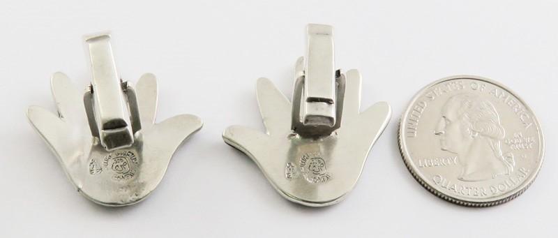 Unique Pair Mexican Sterling Silver William Spratling Cufflinks