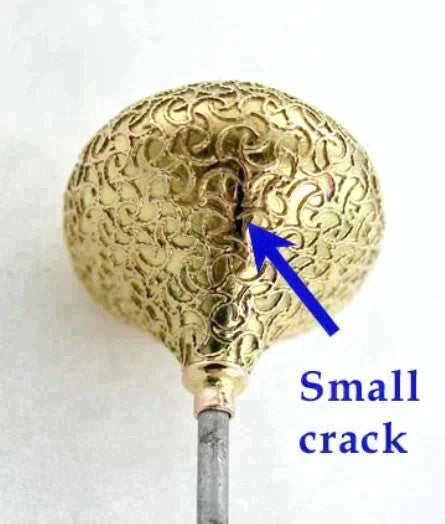 Vintage 14K Yellow Gold Etruscan Revival Gold Wire Hat Pin