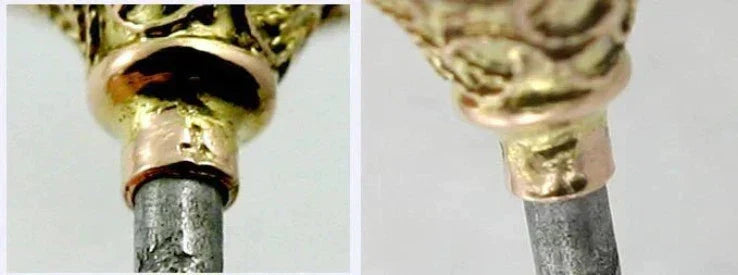 Vintage 14K Yellow Gold Etruscan Revival Gold Wire Hat Pin