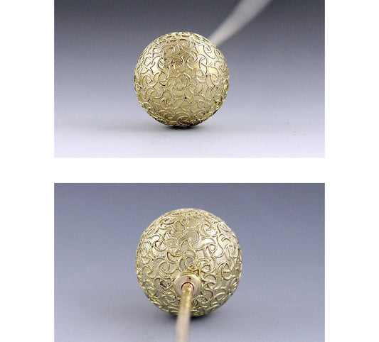 Victorian 14K Yellow Gold Etruscan Revival Hat Pin 19th Century