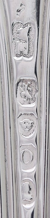 1829 Georgian English Sterling Silver Fiddle Thread Stuffing / Serving Spoon
