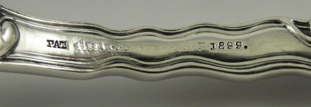 Antique Tiffany Atlantis Ailanthus 1899 Sterling Silver Ice Cream Fish Slice