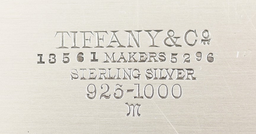 c1907-1947 Impressive Tiffany Co Sterling Silver Oval Serving Tray
