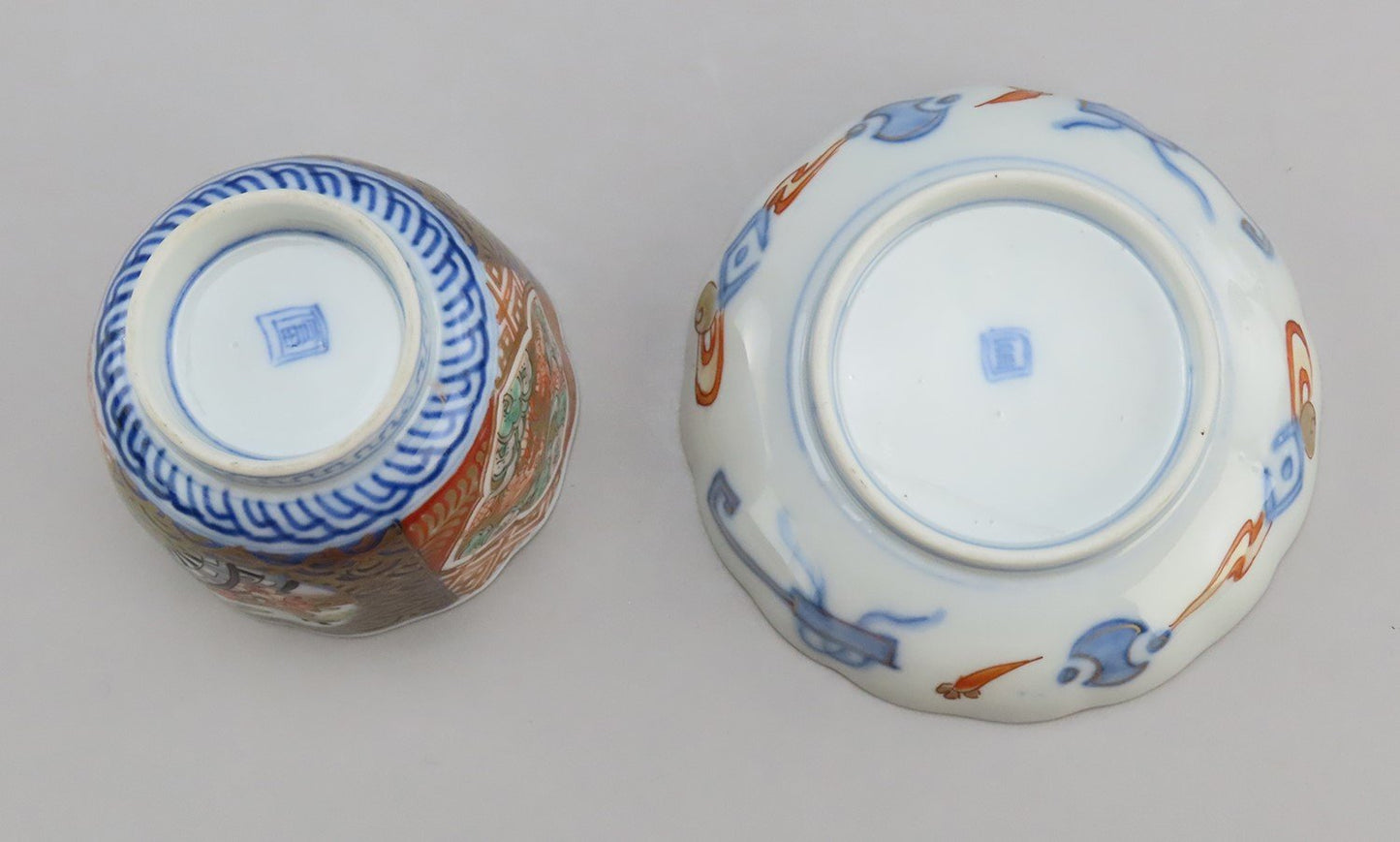 8 Antique Imari Large cups and Saucers Fine Quality