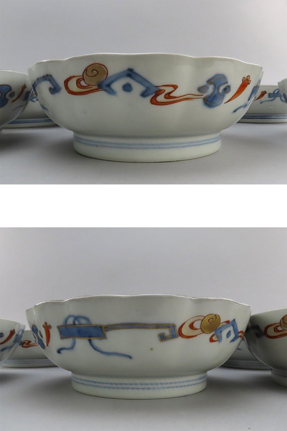 10 Great mid 1800s Antique Japanese Imari Bowls 7 in