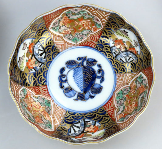 Great mid 1800s Antique Japanese Imari 10 pc Bowls 5 7/8 in