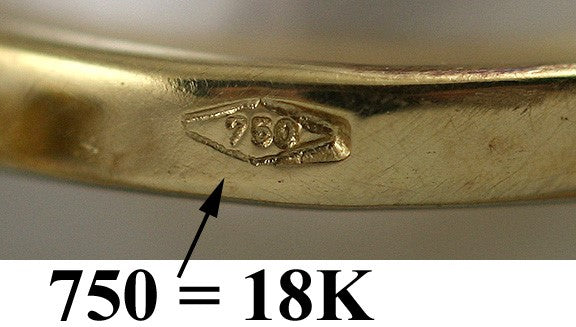 Stunning Pearl Diamond 18k Yellow Gold Infinity Ribbon Form Pin Brooch