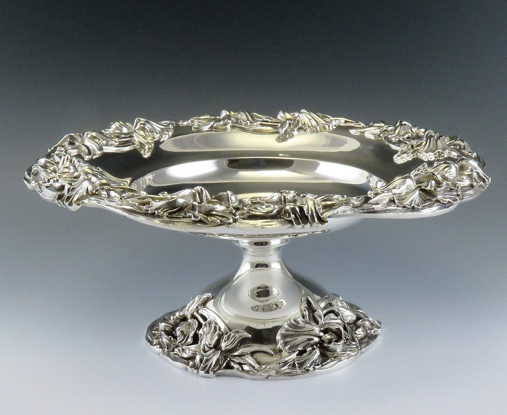 Antique Art Nouveau Redlich Sterling Silver 3 Tazzas Compotes 1 Large 2 Medium