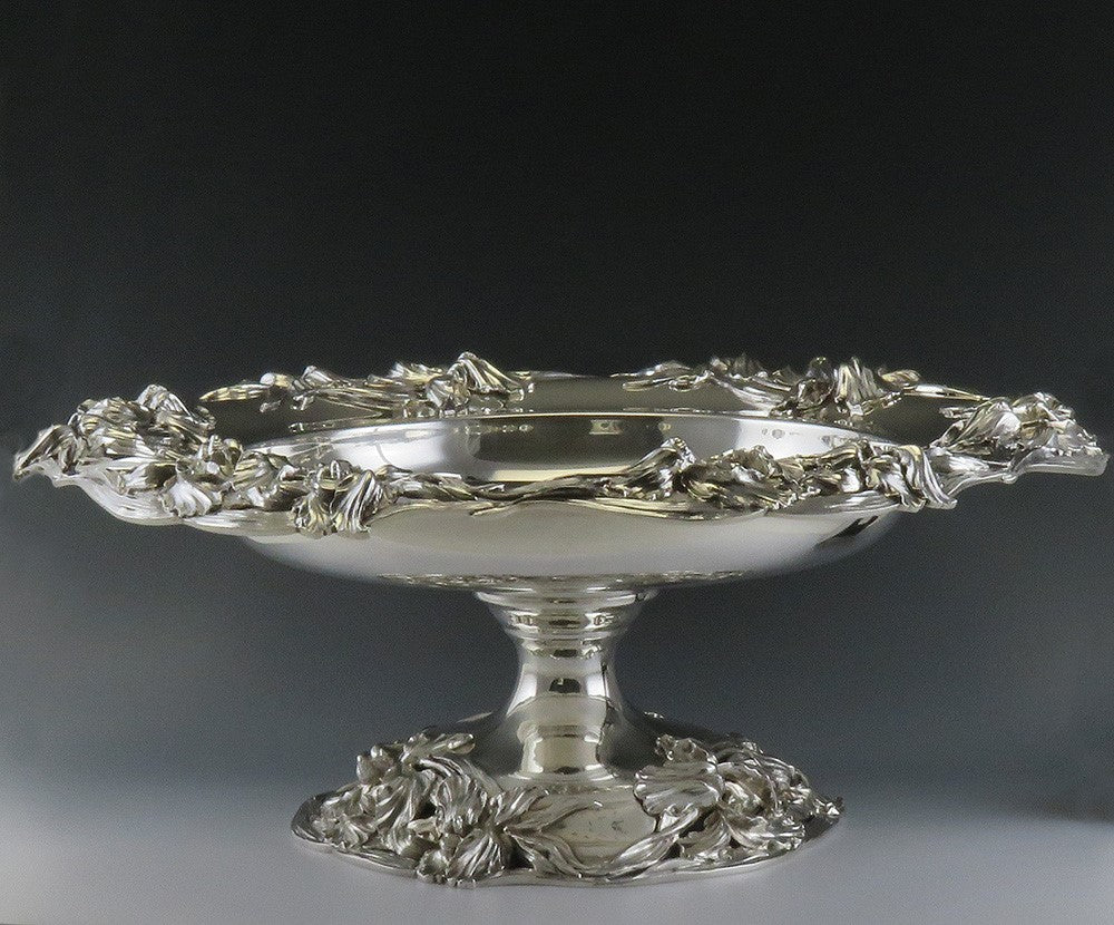 Antique Art Nouveau Redlich Sterling Silver 3 Tazzas Compotes 1 Large 2 Medium