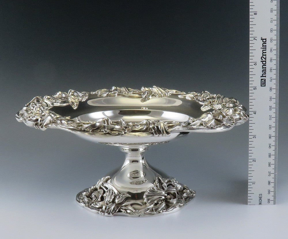 Antique Art Nouveau Redlich Sterling Silver 3 Tazzas Compotes 1 Large 2 Medium