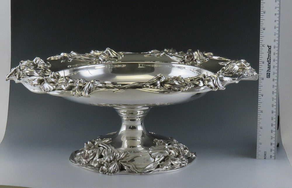 Antique Art Nouveau Redlich Sterling Silver 3 Tazzas Compotes 1 Large 2 Medium