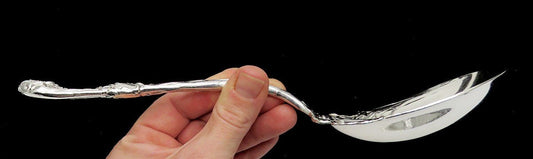 Gorgeous Durgin New Art Sterling Silver Salad Serving Spoon No Mono 9 3/4 in