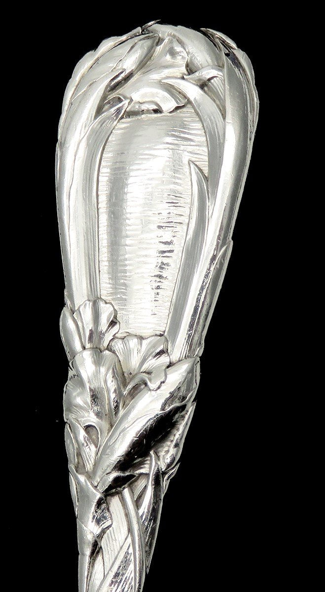 Gorgeous Durgin New Art Sterling Silver Salad Serving Spoon No Mono 9 3/4 in