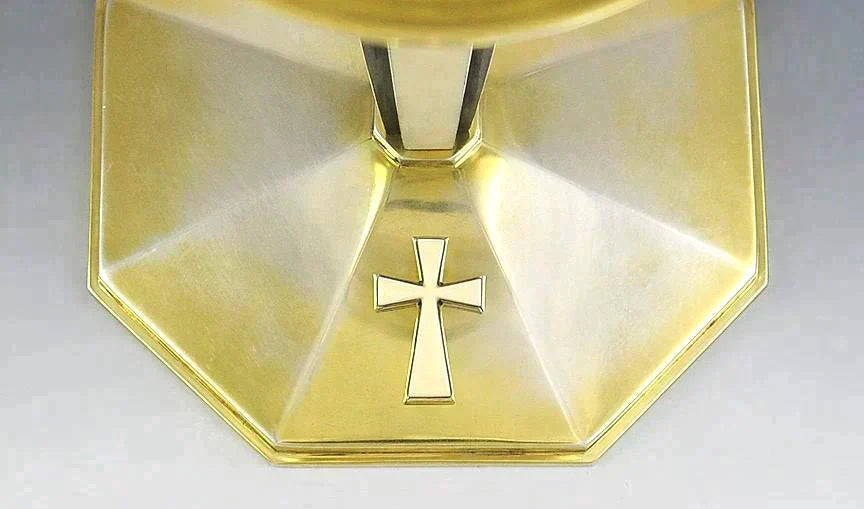 Vintage 1950s Gold Wash Sterling Silver Communion Chalice Cup