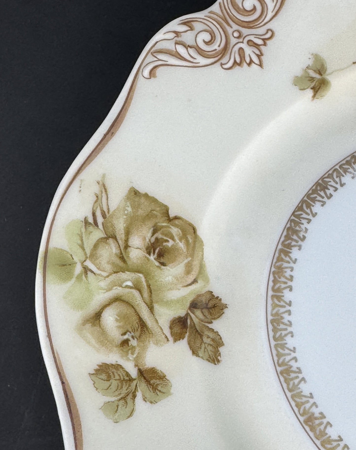 Set 11 Antique Hermann Ohme Silesia Poland Old Ivory 7.75" Salad Dessert Plates