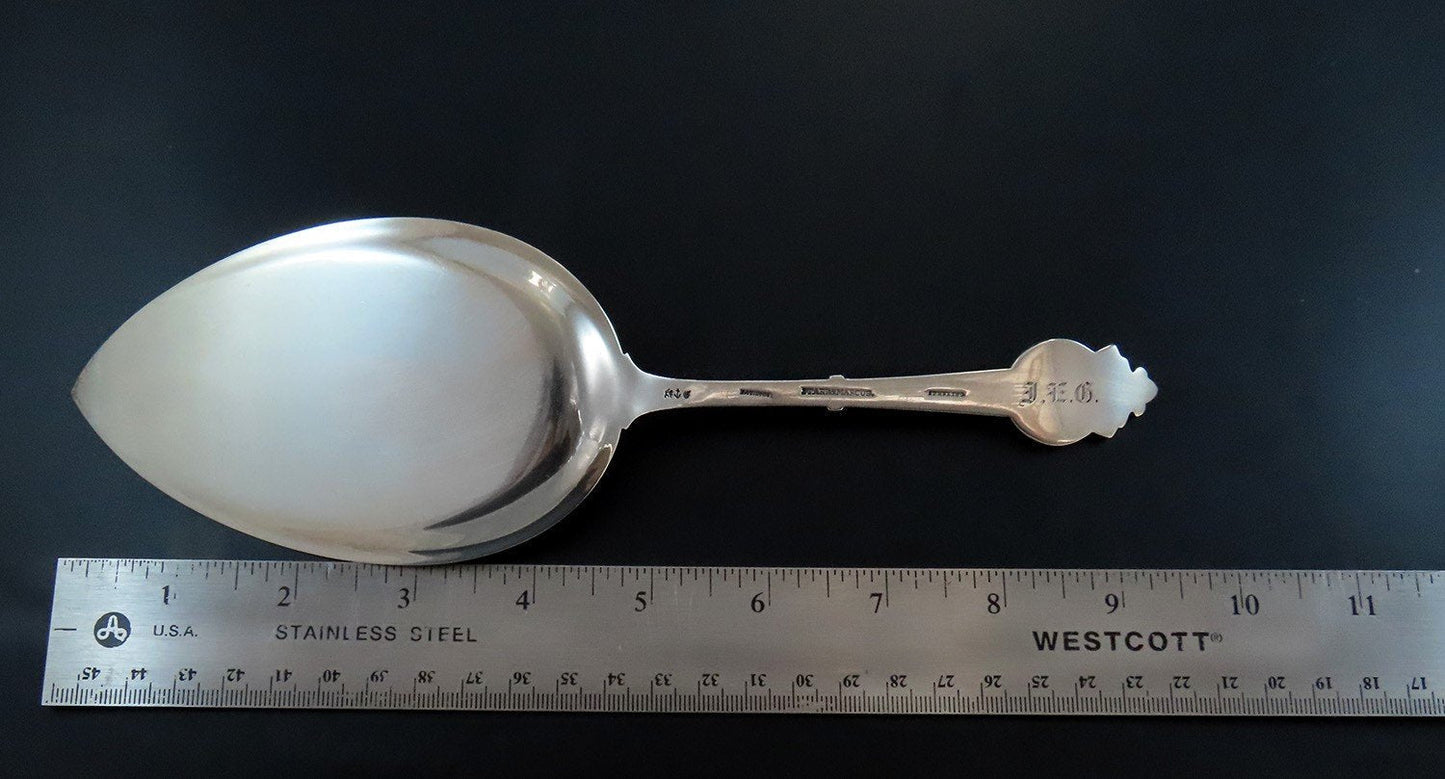 Antique Gorham Medallion Sterling Silver Pie Server Crisp Pattern 9 1/2"