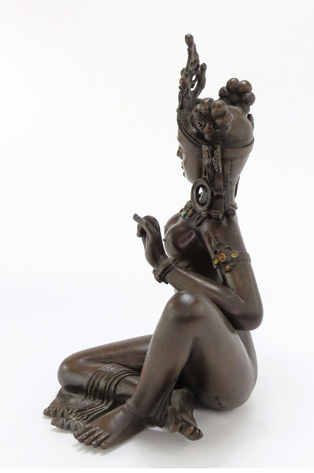 Metropolitan Museum Art Repro of Nepal Uma Parvati Hindu Goddess Bronze 1988