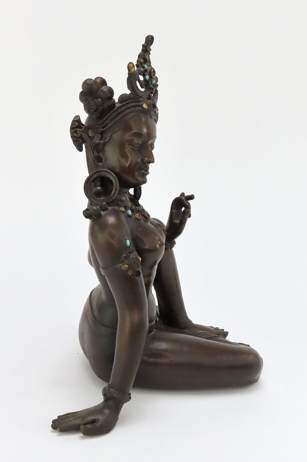 Metropolitan Museum Art Repro of Nepal Uma Parvati Hindu Goddess Bronze 1988
