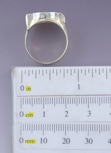 Rare VTG c1930s 14k White & Yellow Gold ~.50ct Diamond Shriners Masonic Ring