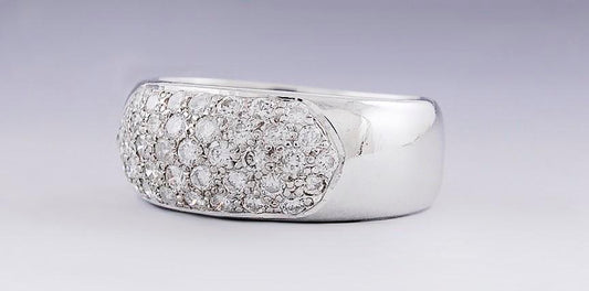 Dazzling 18k White Gold ~1.25ct Diamond Ring